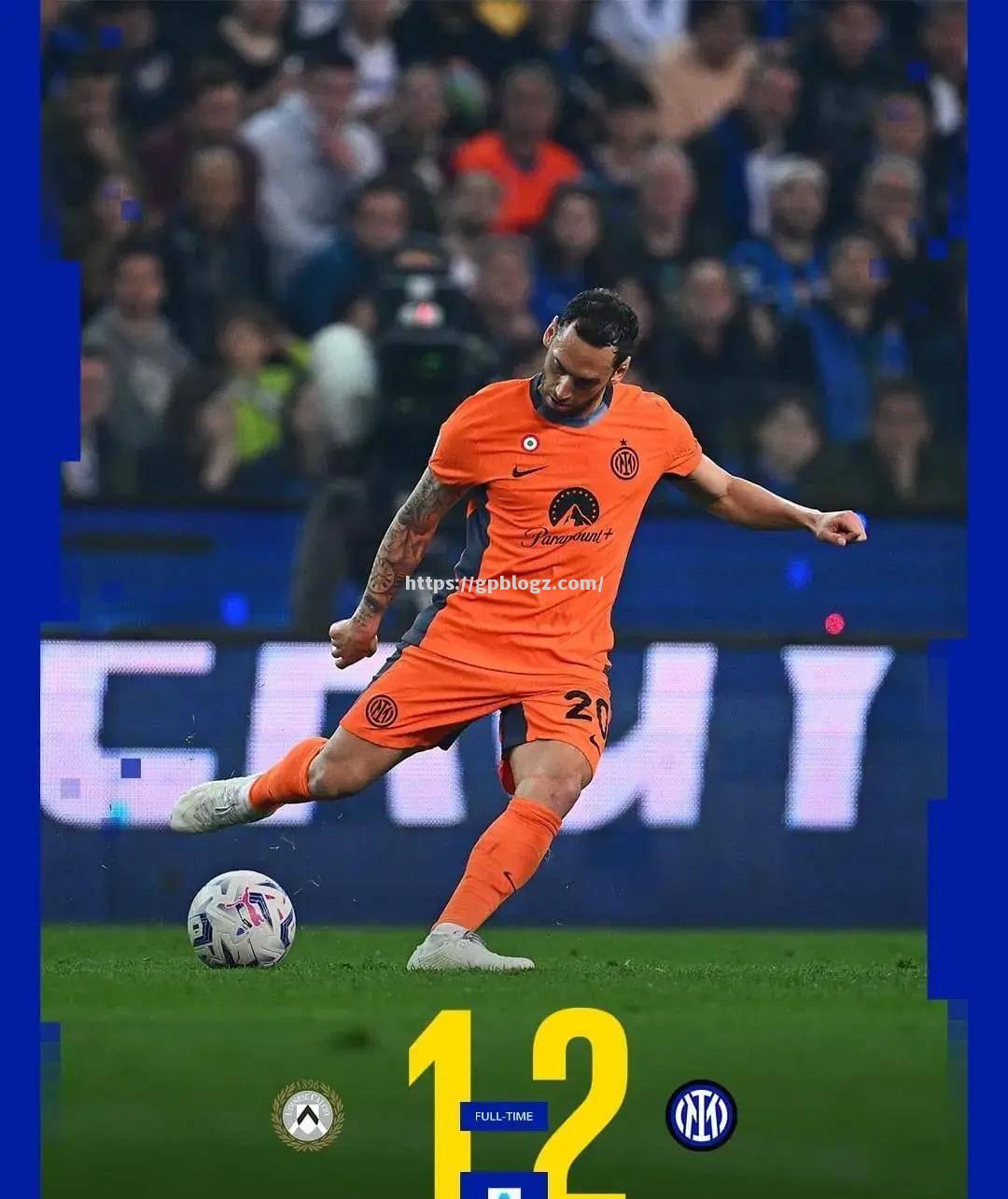 国际米兰客场取胜对手，领先积分榜